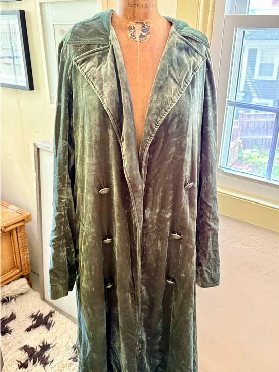 Free People Jackets & Blazers - Vintage Free People Bryant Velvet Trench Duster Jacket